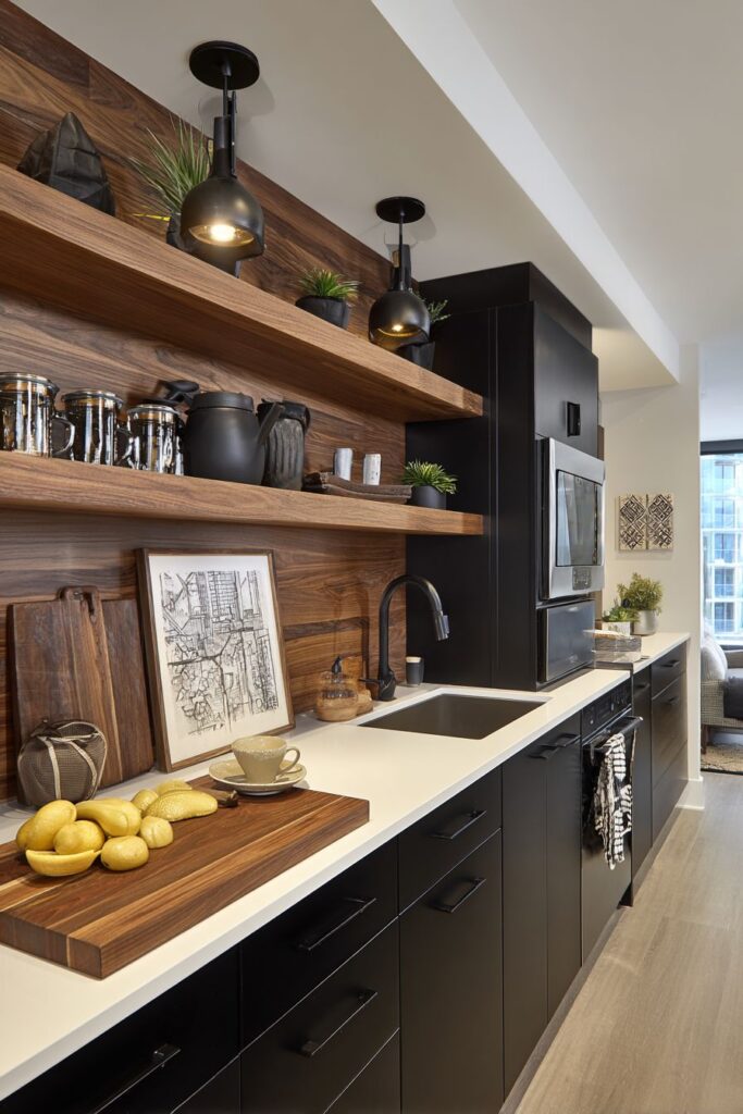 Integrated Wooden Cutting Boards and Functional Design Elements