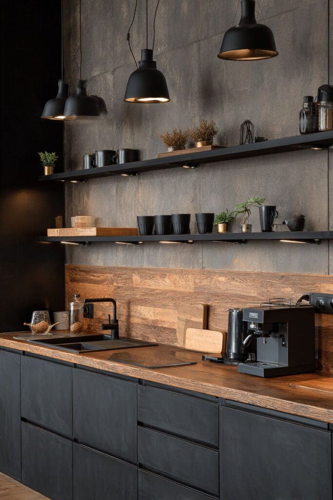 Integrated Wooden Cutting Boards and Functional Design Elements