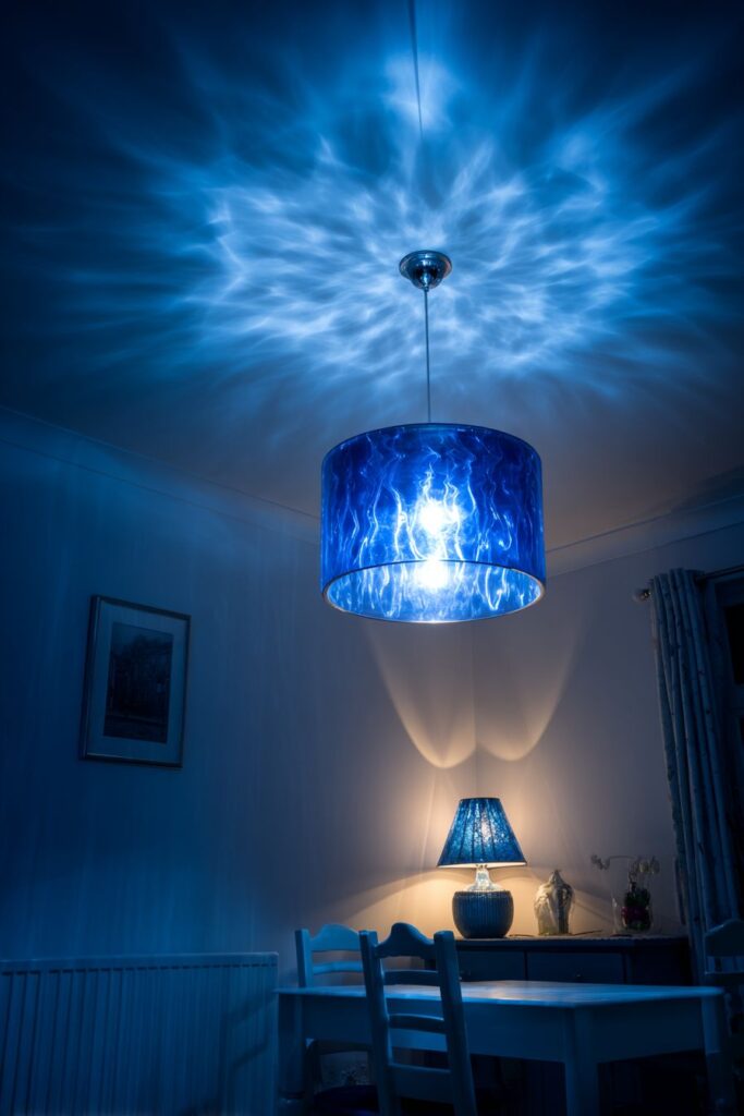 Statement Blue Glass Pendant Lighting