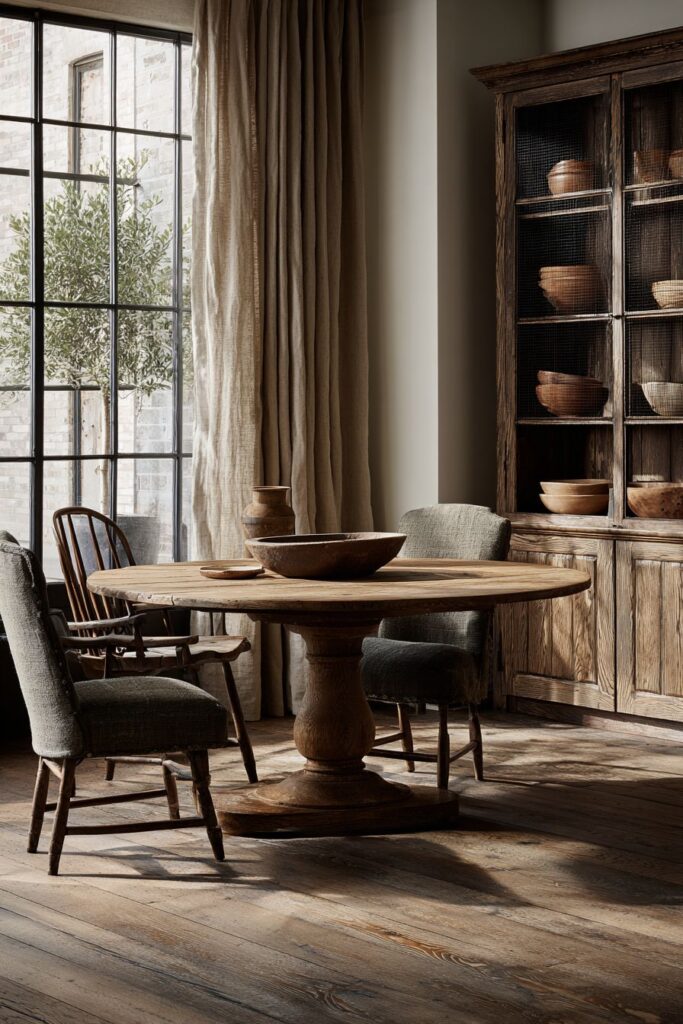 Round Pedestal Table Windsor Seating