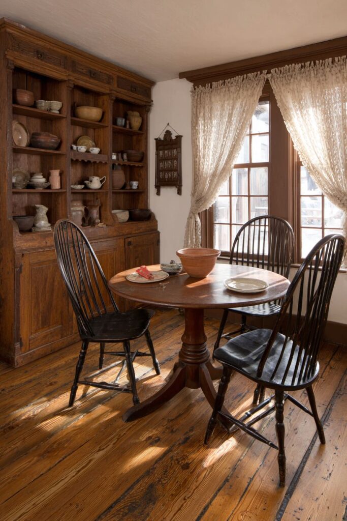 Round Pedestal Table Windsor Seating