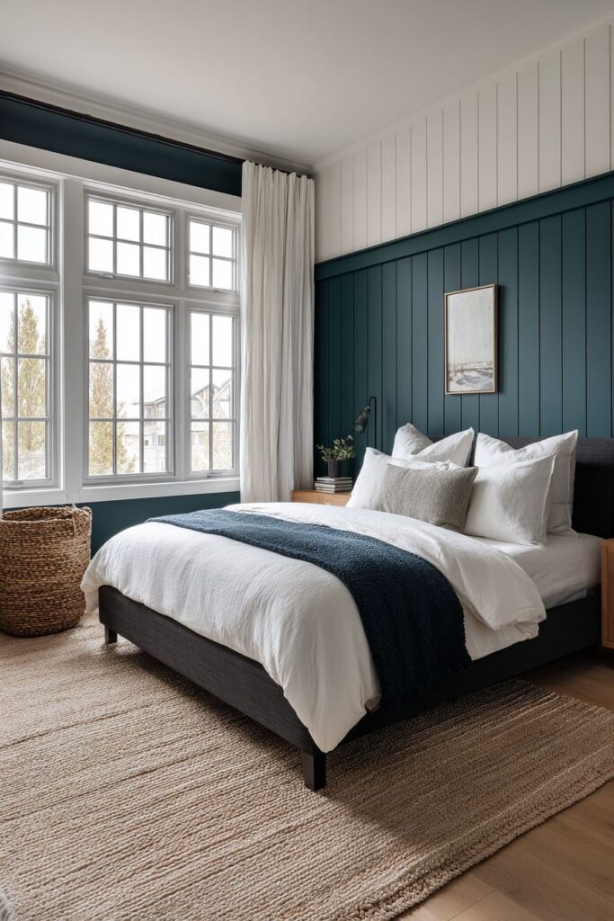 Coastal Teal Wainscoting