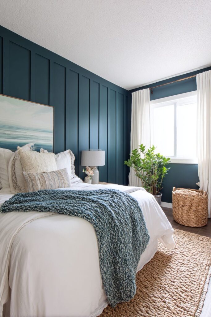Coastal Teal Wainscoting