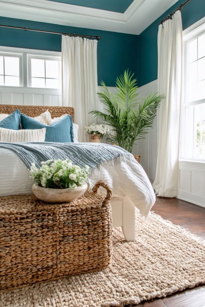 Coastal Teal Wainscoting