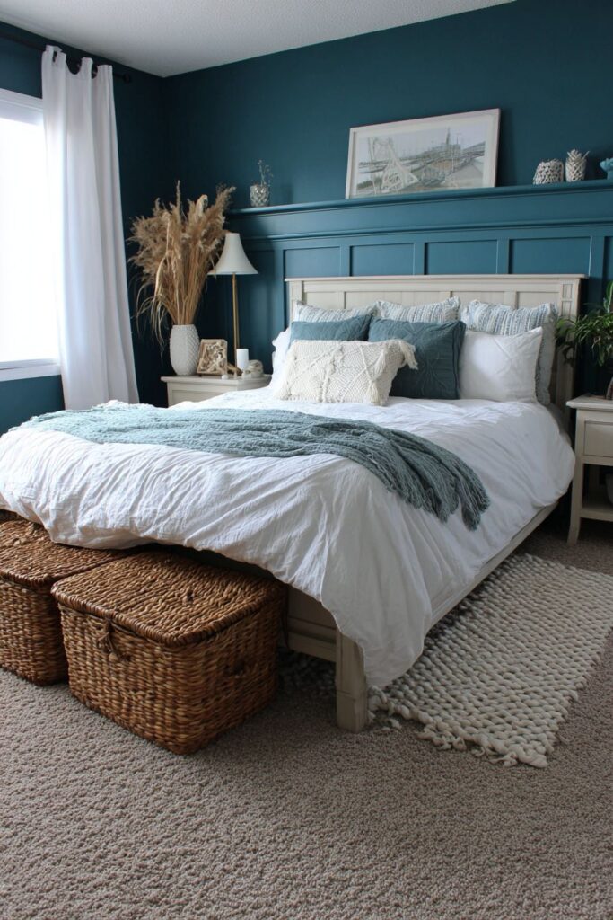 Coastal Teal Wainscoting