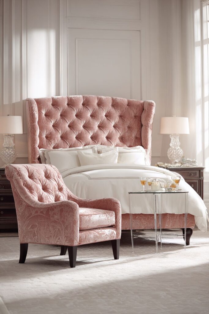 Traditional Elegance with Wingback Headboard