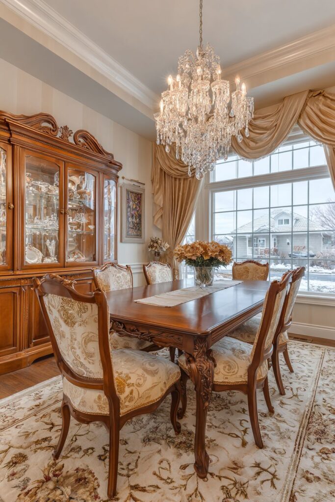 Formal Mahogany Traditional Grandeur