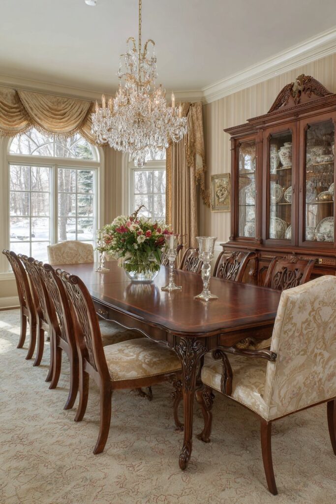 Formal Mahogany Traditional Grandeur