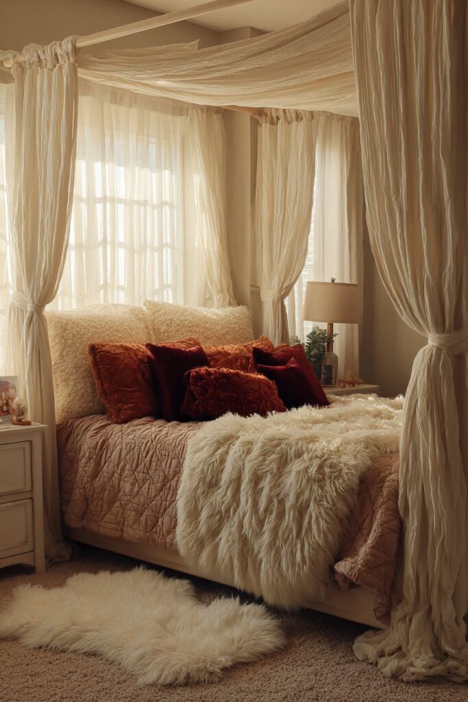 Canopy Dreams with Sheer Ivory Romance