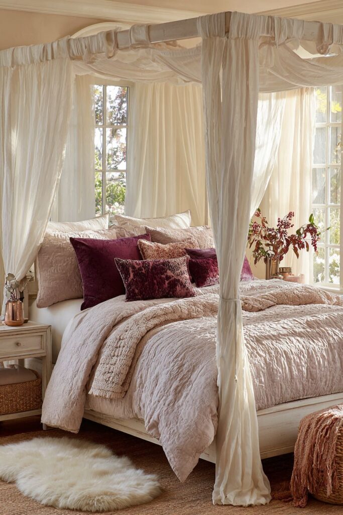 Canopy Dreams with Sheer Ivory Romance