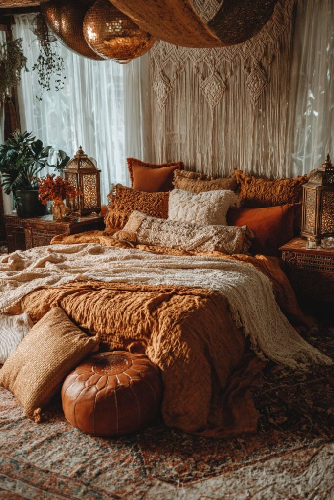 Bohemian Layers with Woven Gold Accents