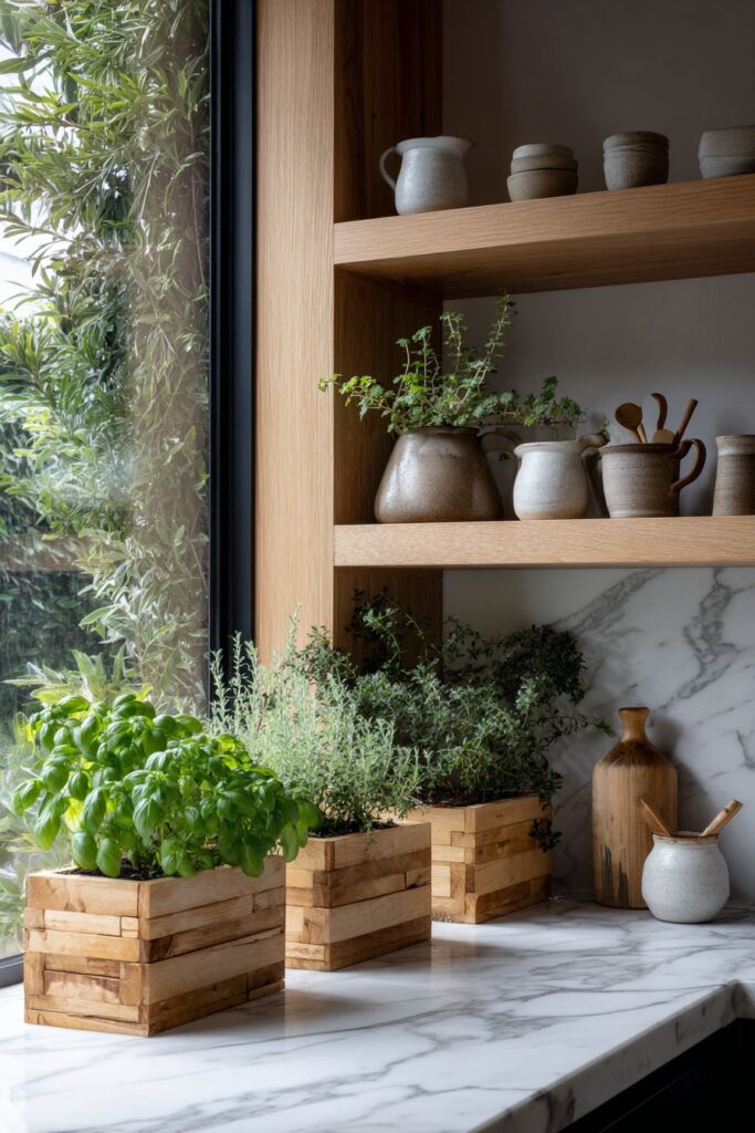 Integrated Herb Garden Connecting with Nature