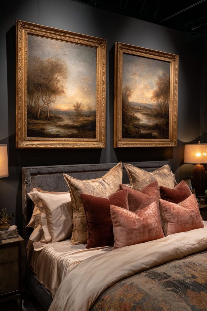 Gallery Wall Romance with Artistic Sophistication