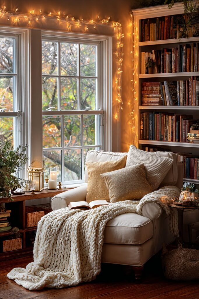 Cozy Reading Nook Reflection Space