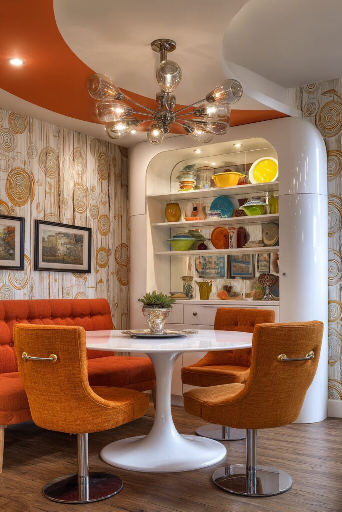 Circular Pedestal Charm with Button Tufting