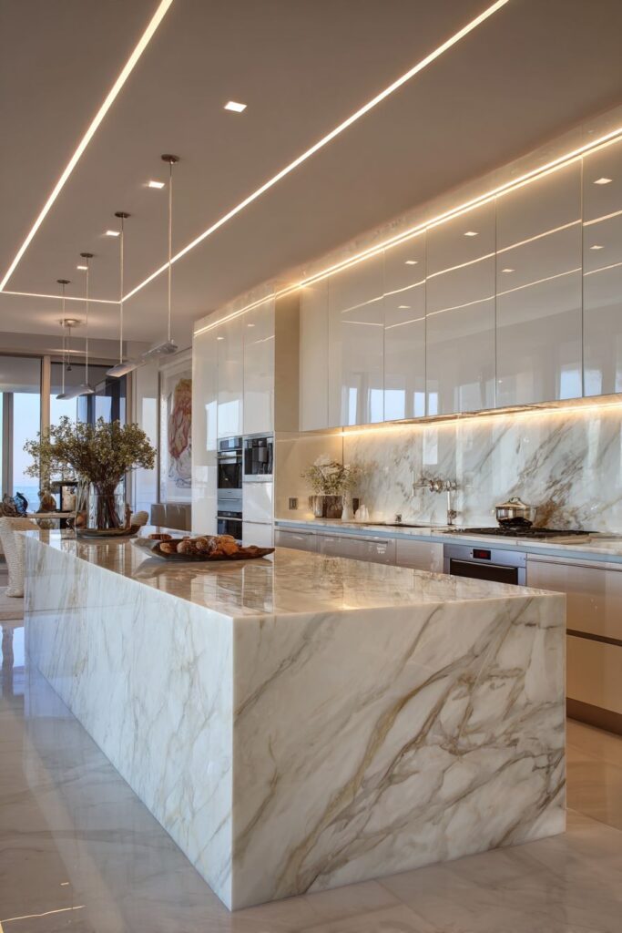 Bold Contrast with Dramatic Accent Wall