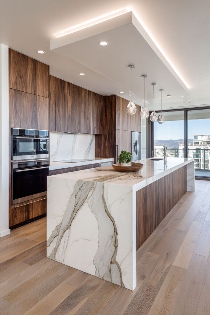 Bold Contrast with Dramatic Accent Wall