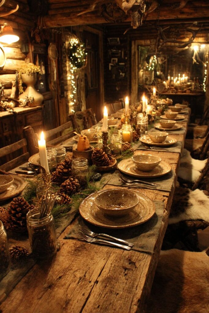 Rustic Mountain Cabin Atmosphere