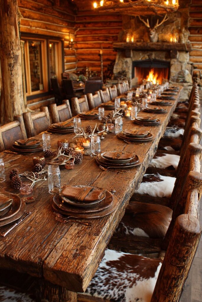 Rustic Mountain Cabin Atmosphere