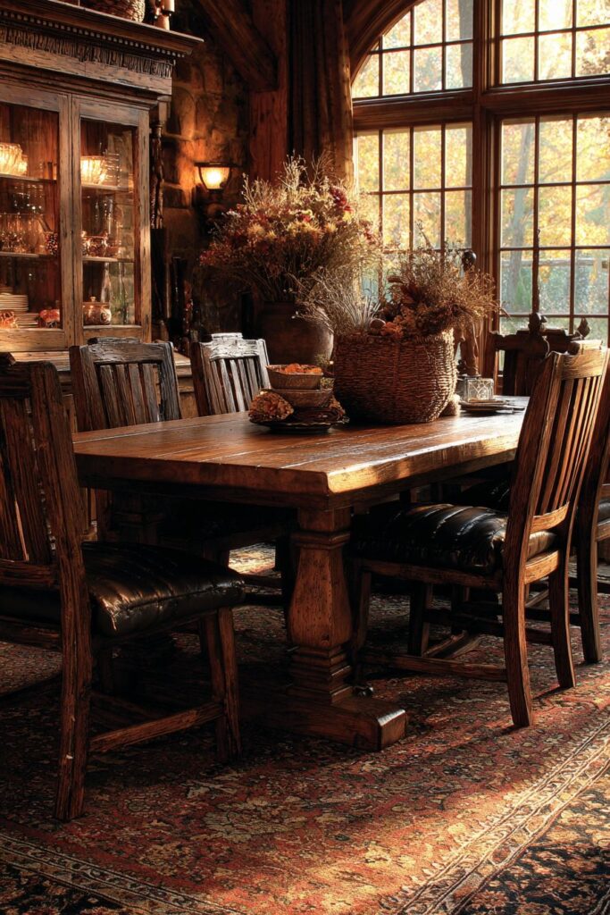 Harvest Table Distressed Pine Country Charm