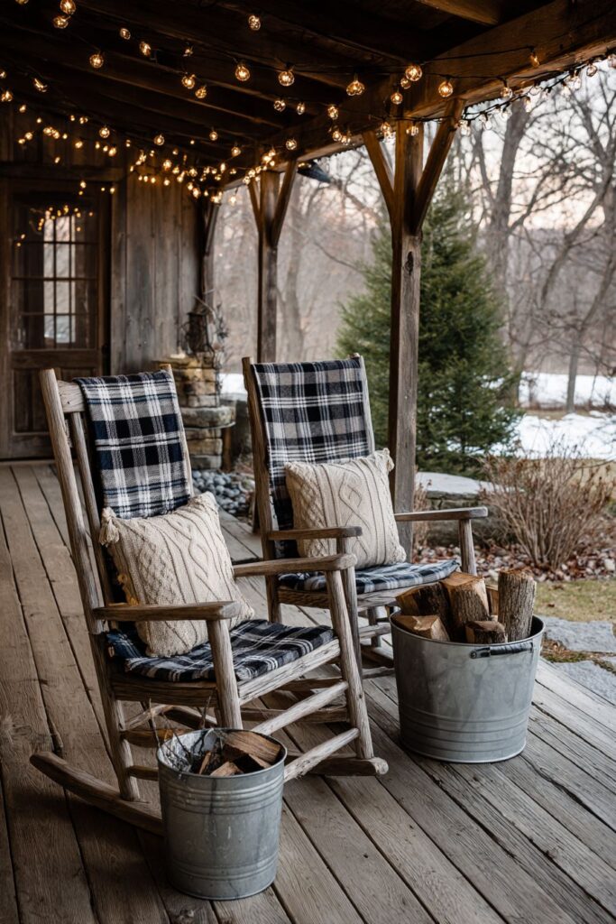 Covered Porch Winter Comfort