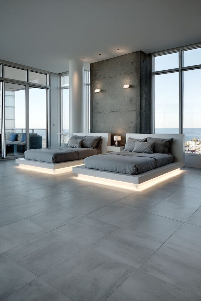 CONTEMPORARY TECH-FORWARD TWIN BEDROOM