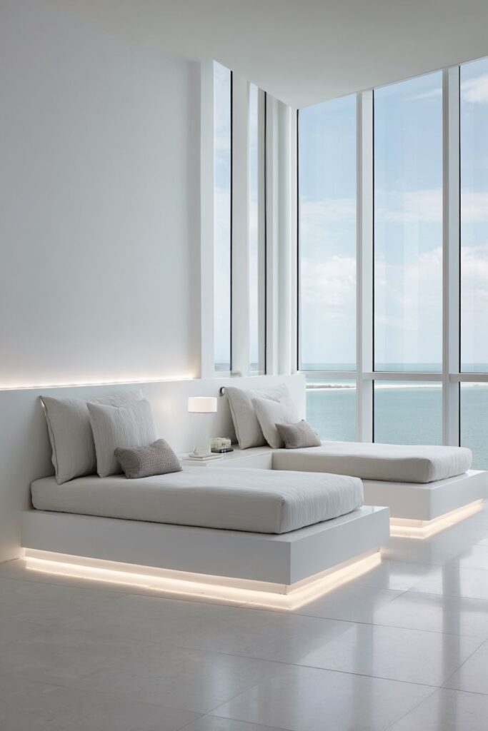 CONTEMPORARY TECH-FORWARD TWIN BEDROOM