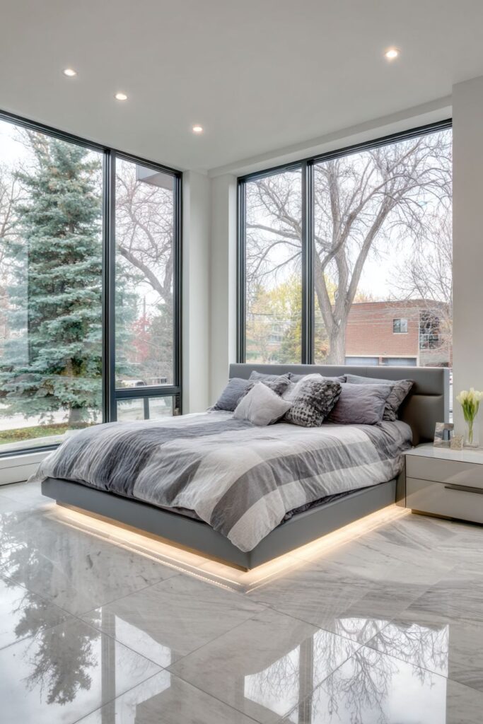 CONTEMPORARY TECH-FORWARD TWIN BEDROOM