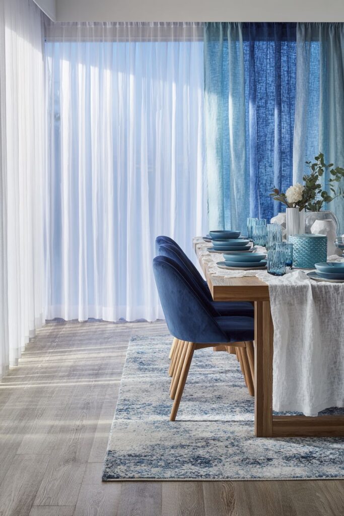 Mixed Blue Textures for Sophisticated Layering