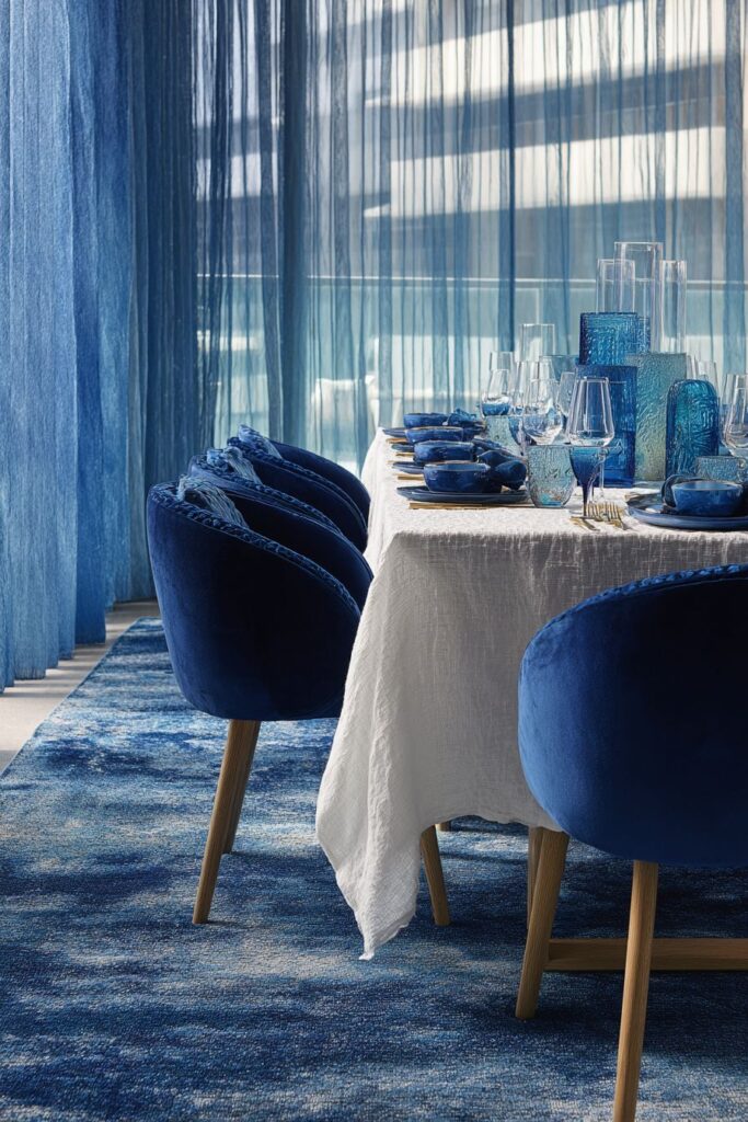 Mixed Blue Textures for Sophisticated Layering