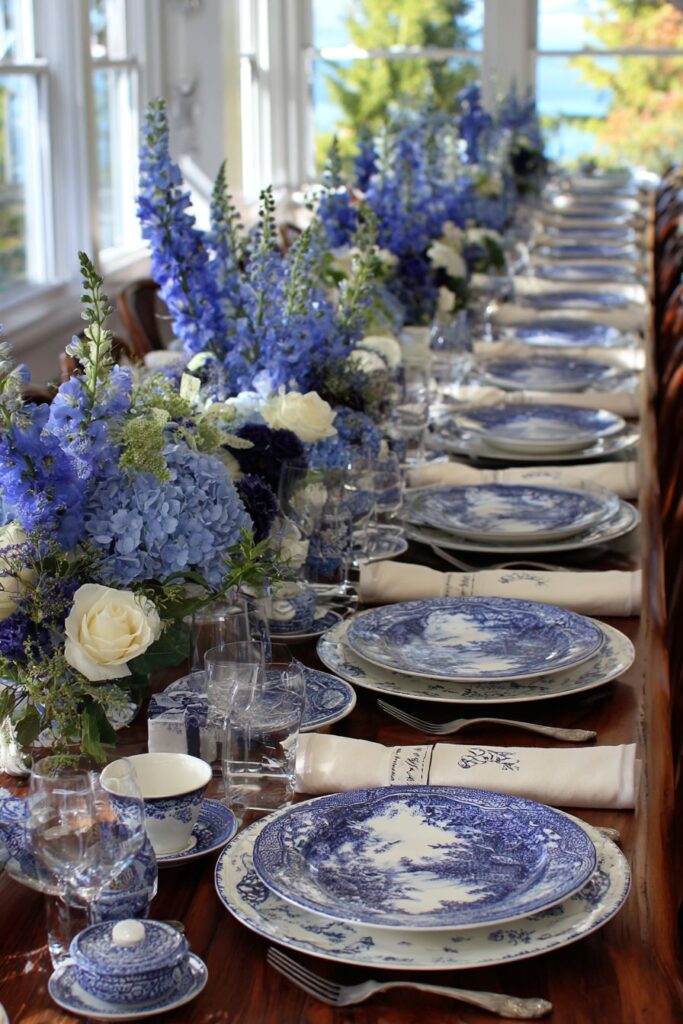 Periwinkle Transferware Timelessness