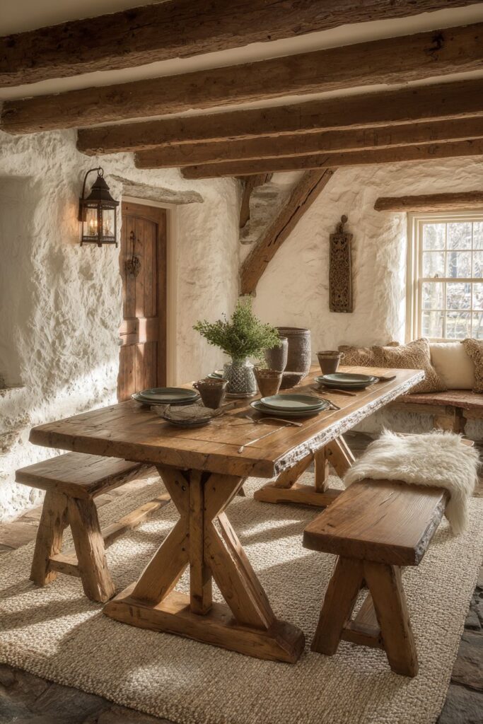 Sawbuck Table Post-and-Beam Construction