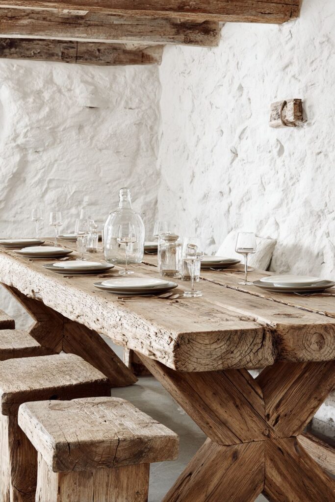 Sawbuck Table Post-and-Beam Construction