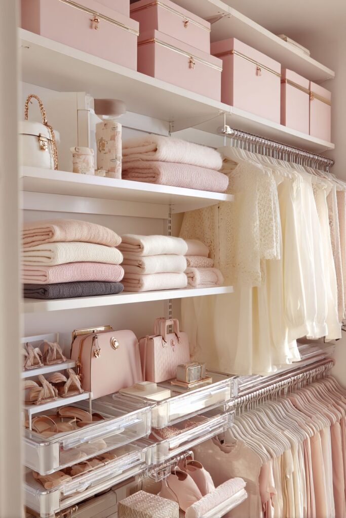 Color-Coordinated Closet Organization Excellence