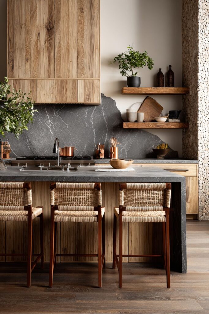 Sustainable Bamboo and Soapstone Harmony