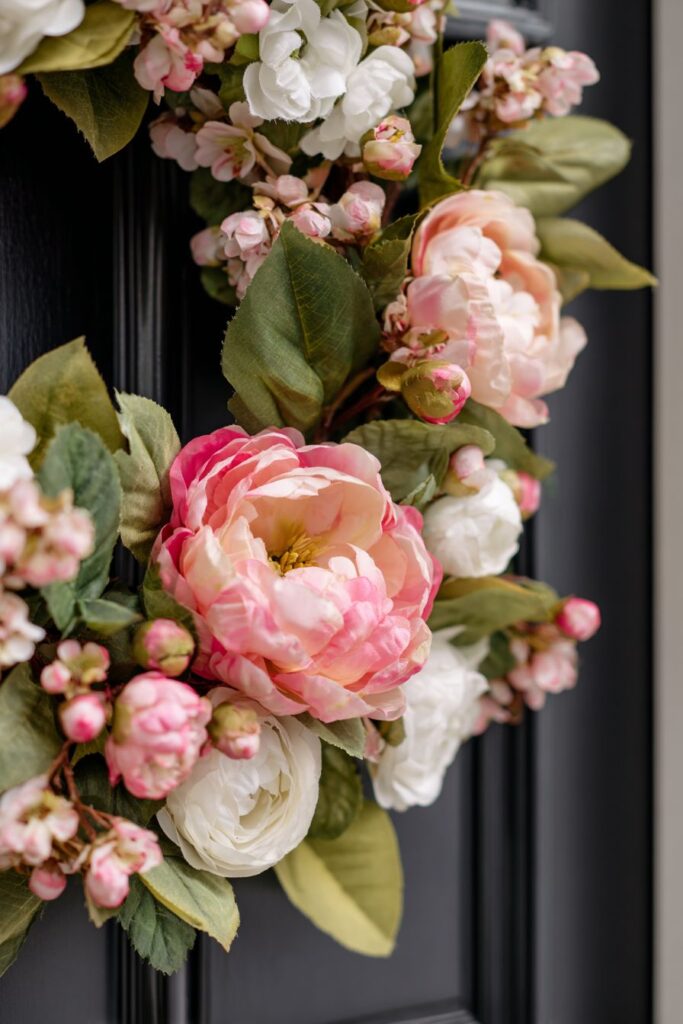Abundant Mixed Bloom Spring Wreath