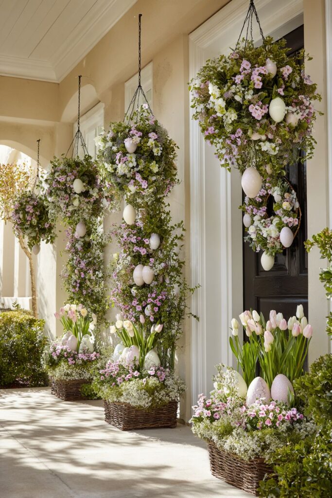 Vertical Garden with Hanging Basket Drama