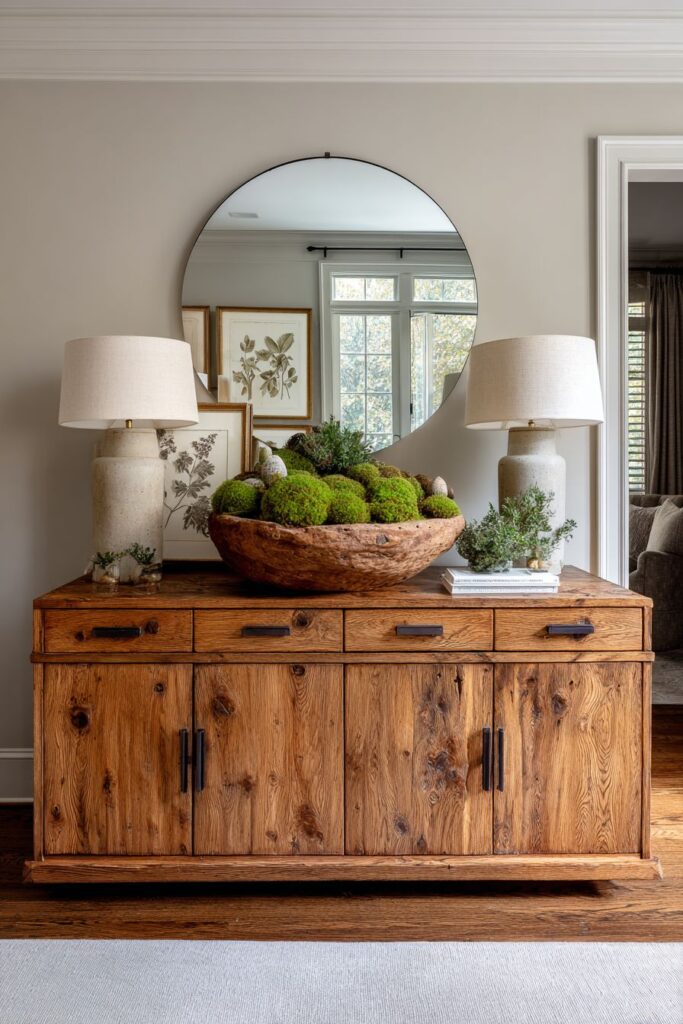 Layered Console Table Vignette