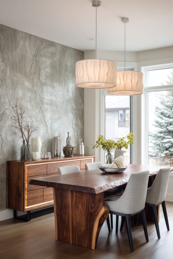 Live-Edge Walnut with Industrial Elements