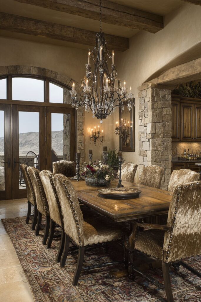 Luxurious Gold Velvet Upholstered Seating