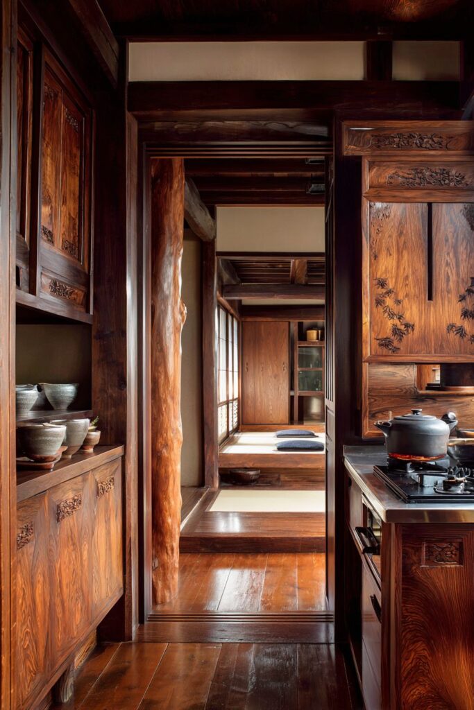 Book-Matched Wood Panels with Integrated Handles