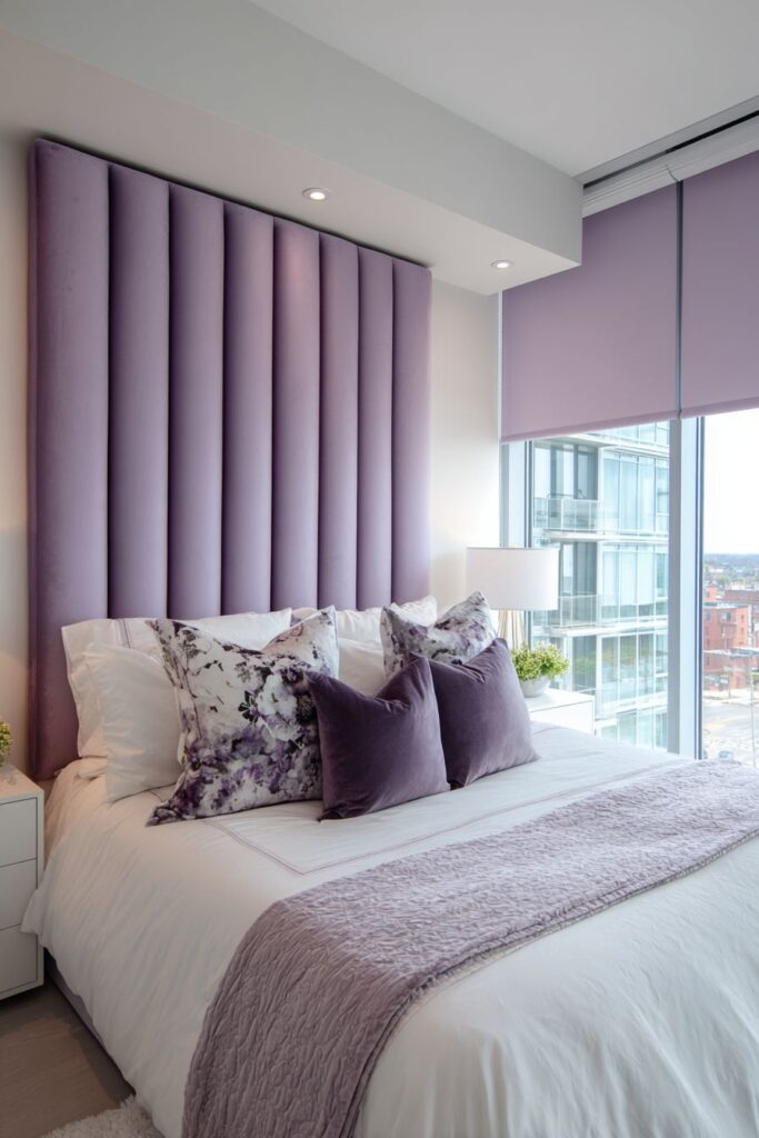 Modern Bedroom with Luxurious Channel Tufting