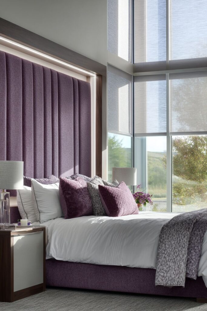 Modern Bedroom with Luxurious Channel Tufting