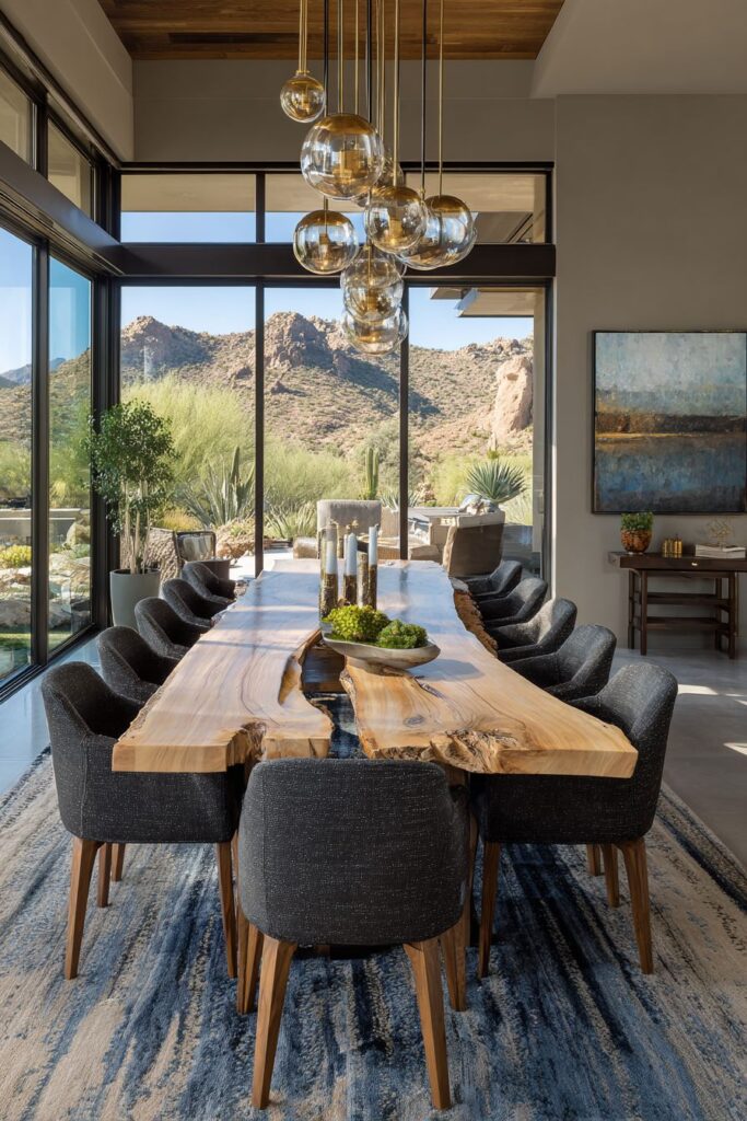 Organic Luxury with Live-Edge Beauty