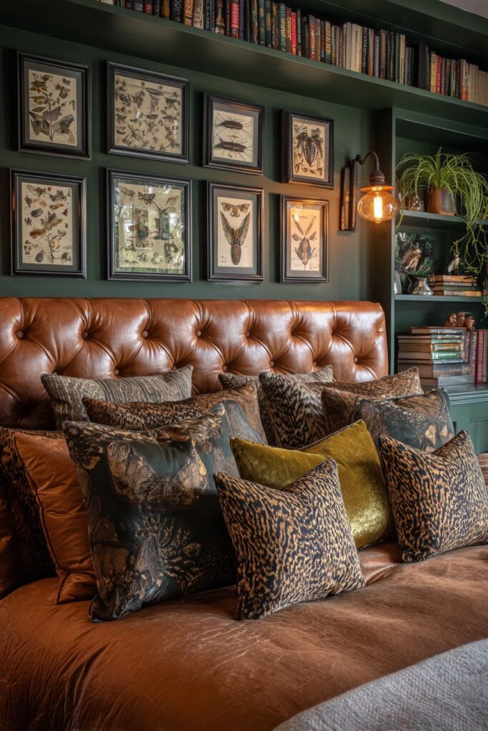 Cognac Leather Intellectual Sanctuary