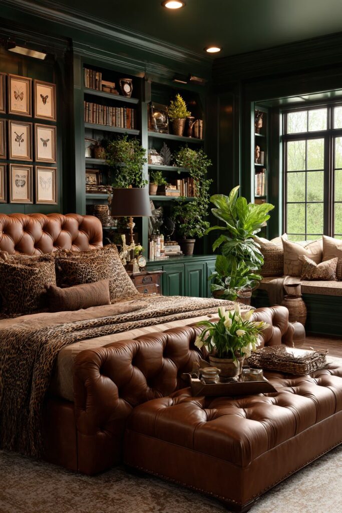 Cognac Leather Intellectual Sanctuary