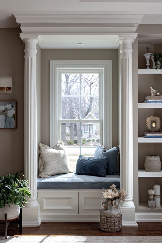 Window Seat Retreat with Channel-Tufted Comfort