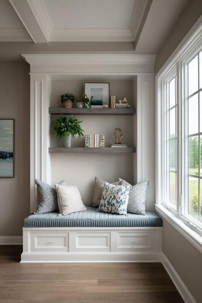 Window Seat Retreat with Channel-Tufted Comfort