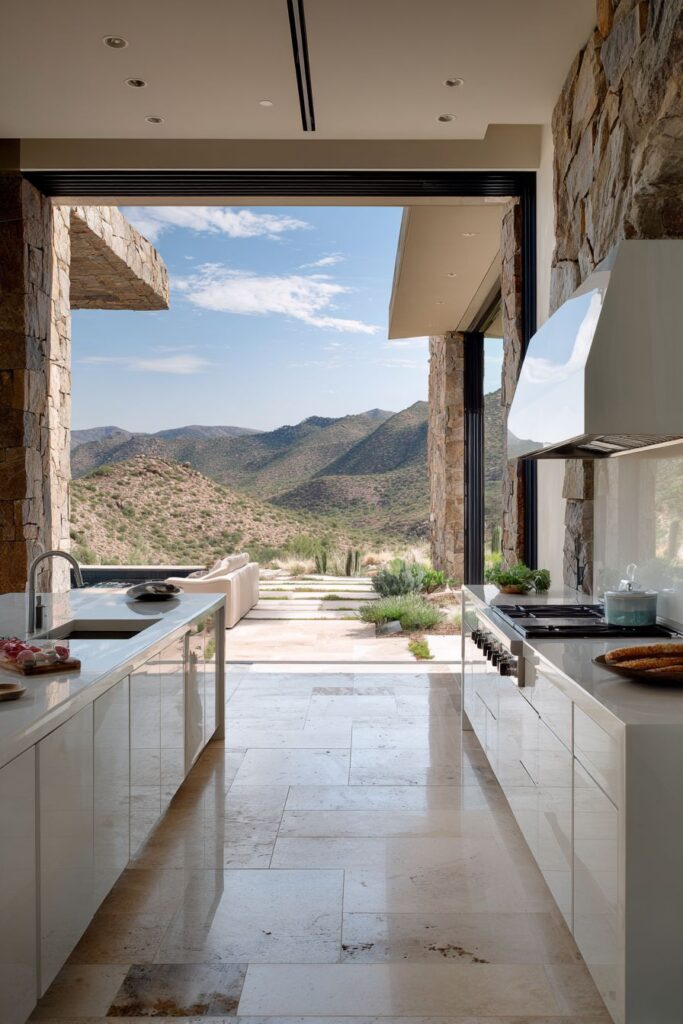 Indoor-Outdoor Kitchen Connectivity