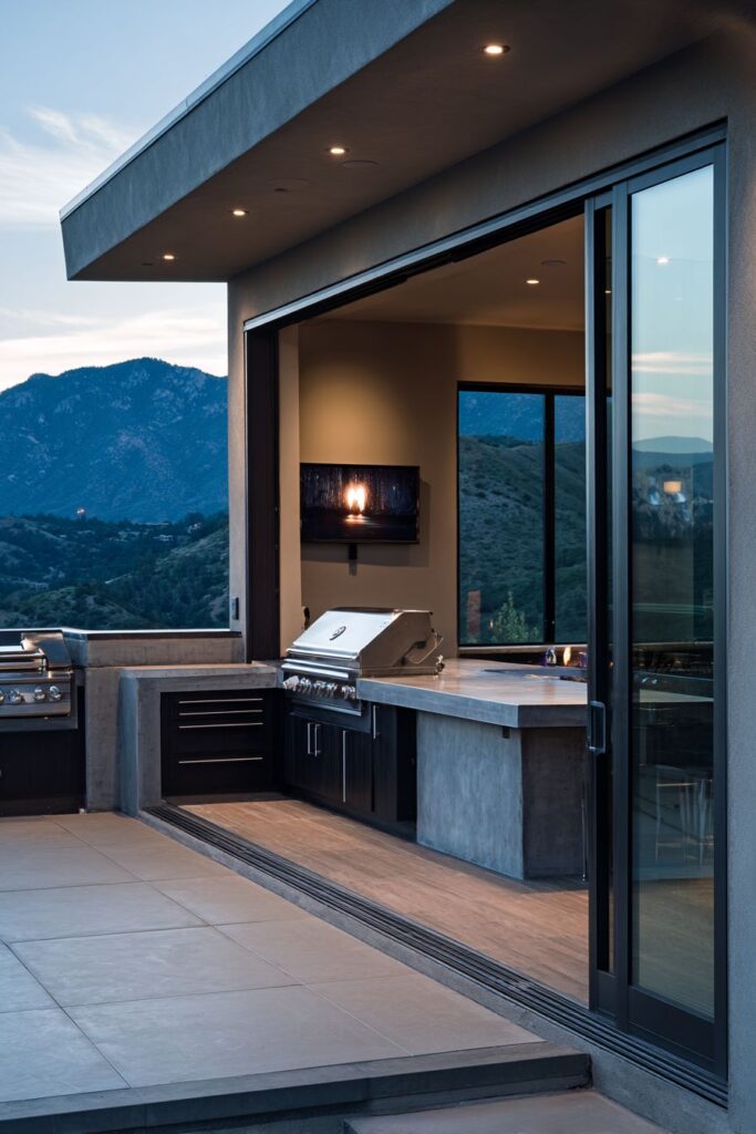 Indoor-Outdoor Kitchen Connectivity